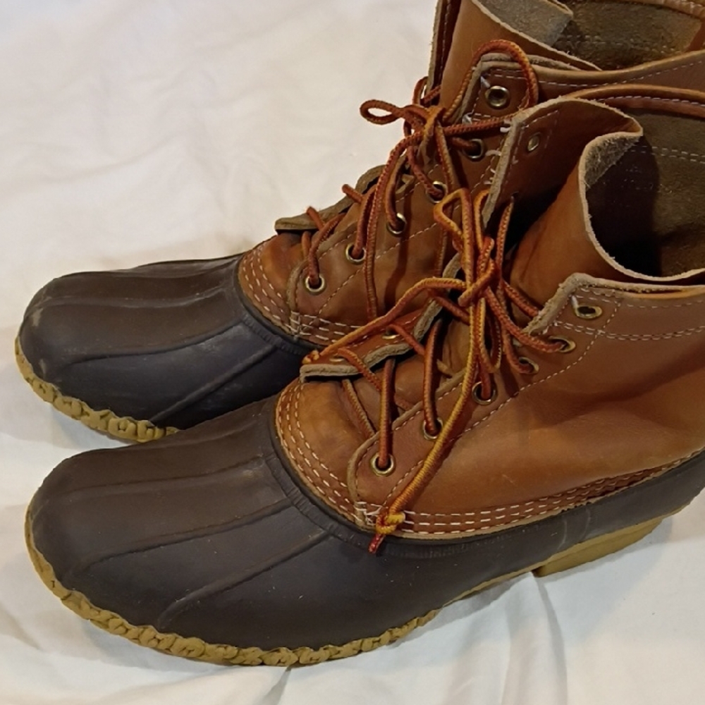 L.L. Bean Men's Brown and Tan Duck Boots